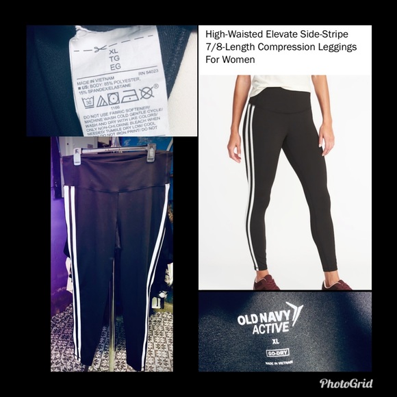 Bundle Of HighWaisted Stripe XLCompression Legging - Picture 2 of 8